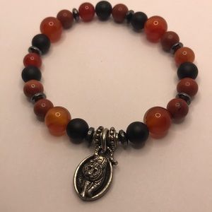 Siberian Tiger Stone Strecth Bracelet!!💓🐅